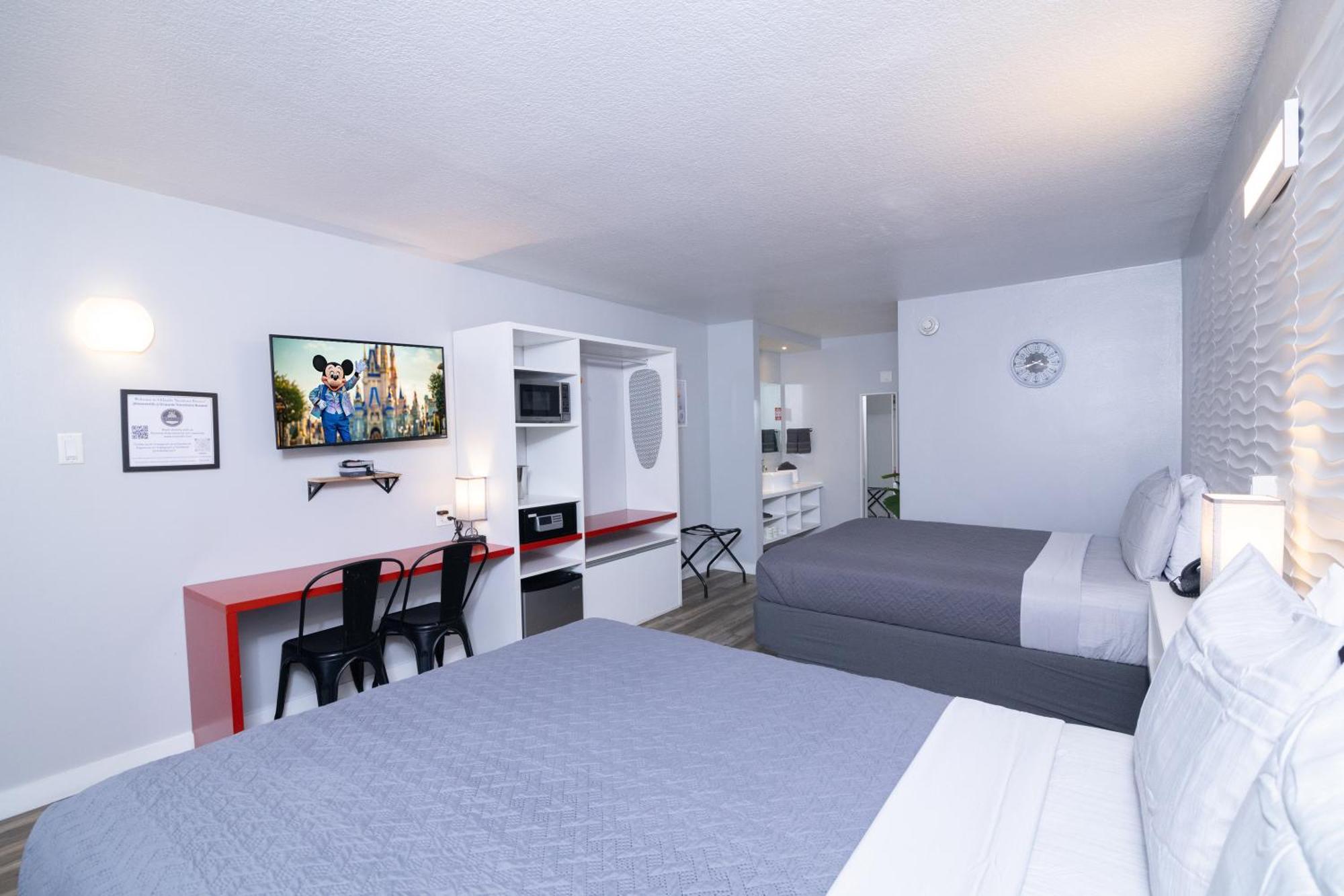 Hotel Room Near Disney 4 People كيسيمي المظهر الخارجي الصورة